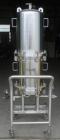 Used Cuno Cartridge Filter, Model 21ZWB4, 316L stainless steel, vertical. Approximately 280 square feet filter area. 17-3/4