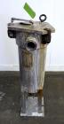 Used AMF Cuno Basket Filter, Model 7PC1, 5.8 Gallon Capacity, 316 Stainless Steel, Vertical. Approximately 9” diameter x 19