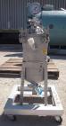 Used Filtration Systems Mesh Basket Filter, Model CF-8M, 316 Stainless Steel. (.50) cubic feet, rated up to 110 gallons per minute. Approximate 8 1/2