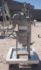 Used Filtration Systems Mesh Basket Filter, Model CF-8M, 316 Stainless Steel. (.50) cubic feet, rated up to 110 gallons per minute. Approximate 8 1/2