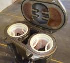 Used FSI Filter Specialists Double-Barreled Bag Filter, Model FSP-250, Carbon steel. Approximate 8.8 square feet surface area, maximum flow rate 150 gallons per minute. Each chamber approximate 8