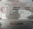 Used Filterite Cartridge Filter, Model 935563, type 220MSO4-316L-6FOLD-C150, 316L stainless steel. Approximately 24