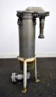 Used Filtration Systems Mesh Basket Filter, Stainless Steel. Rated up to approximate 220 gallons per minute. 304 Stainless steel housing Approximate 8-1/2” diameter x 29-1/2” deep, rated 150 psi at 2...
