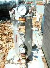 Used Technical Fabricators inline filter, model I/0 500-2, 316 stainless steel. Jacketed chamber 12