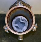 Used Krystal Klear Basket Filter, 7 Gallon Capacity, 321 Stainless Steel, Vertical. Approximately 8-1/2” diameter x 28