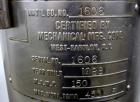 Used Mechanical Basket Filter, 7 Gallon Capacity, 316 Stainless Steel, Vertical. Approximately 8-1/2” diameter x 29