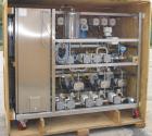 USED: Millipore filtering system consisting of: (1) Isopack biochromatography process column, 316L stainless steel. Approximate 1600mm diameter, rated 58 psi at 86 deg F. (2) Slurry transfer skids co...