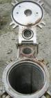 Used Basket Strainer Filter, 316 stainless steel. Jacketed chamber approximately 8