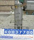 Used Basket Strainer Filter, 316 stainless steel. Jacketed chamber approximately 8