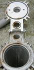 Used Basket Strainer Filter, 316 stainless steel. Jacketed chamber approximately 8