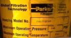 Used Parker FulFlo Multi-Cartridge Filter, model FHS7T2FVP, 316L stainless steel. Typical flow rate 147 gallons per minute. 10'' diameter x 36'' deep vessel. Hinged top cover. Internal rated 150 psi ...
