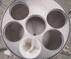 Used Rosedale Multi-Bag Filter, Model 24302F1150S316TN-PB, 316 Stainless Steel.  26.4 square feet filter area, 600 gallons per minute. Chamber 24