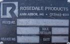 Used Rosedale Products Mesh Basket Filter, Model 8-15-2P-1-150-CS-T-S-BM, 304 Stainless Steel. 2.3 square feet, rated up to 220 gallons per minute. Approximate 8 1/2