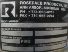 USED: Rosedale mesh basket filter, model 8302#125SBB, 304 stainless steel. Approximate 4.4 square feet filter area. 8-1/2