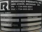 USED: Rosedale mesh basket filter, model 8302#125SBB, 304 stainless steel. Approximate 4.4 square feet filter area. 8-1/2