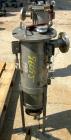 USED: Strainrite Inc mesh basket filter, model CQ1-902FC2N, 316 stainless steel. Approximate 1 square foot filter area, 100 gallons per minute. 7.5