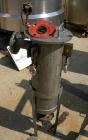 USED: Strainrite Inc mesh basket filter, model CQ1-902FC2N, 316 stainless steel. Approximate 1 square foot filter area, 100 gallons per minute. 7.5