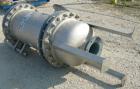 Used USF Filtration Separators Teflon Lined Filter, model T940451-000, type 180FH4-316L-6FD-C150-222ECTFE 90MILS, 316L stainless steel. Approximately 23.625'' x 54'' straight side. Flat bolt on top, ...