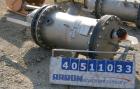 Used USF Filtration Separators Teflon Lined Filter, model T940451-000, type 180FH4-316L-6FD-C150-222ECTFE 90MILS, 316L stainless steel. Approximately 23.625'' x 54'' straight side. Flat bolt on top, ...