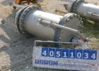 Used USF Filtration Separators Teflon Lined Filter, model T940451-000, type 180FH4-316L-6FD-C150-222ECTFE 90MILS, 316L stainless steel. Approximately 23.625'' x 54'' straight side. Flat bolt on top, ...