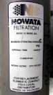 Used Nowata Filtration W4 Series Liquid Bag Filter Housing, Model W4UN12N30, 316 Stainless Steel. Flow rates to 50 gallons per minute, surface area 1 square foot, volume 130 cubic inches. Approximate...