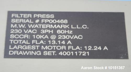 Used-MW Watermark Filter Press