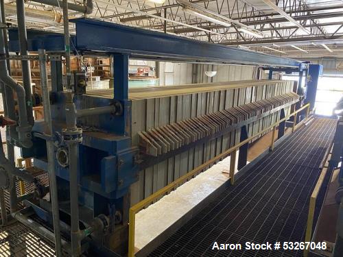 Netszch Model 1200-84/105 100 cu ft. Poly plate and frame press.