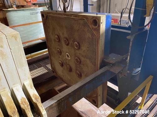 Netszch Model 1200-84/105 100 cu ft. Poly plate and frame press.