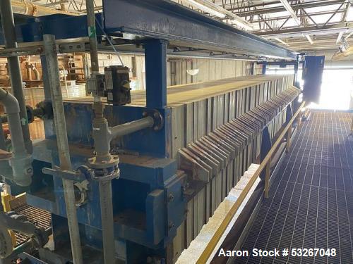 Netszch Model 1200-84/105 100 cu ft. Poly plate and frame press.
