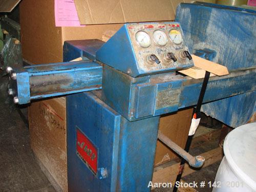 Unused-Used JWI (US Filter - Siemens) 2 cu ft Filter Press. Automatic, air/hydraulic. Seal replaced, hydraulics now go to 5,000 psi. Filter cloths look like new.Tested great, no leaks.