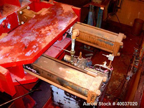 Used: Filter Press, 47" x 47". (51) 2 1/2" thick polypropylene plates, 1/2" recess. (1) head, (1) tail plate. 4 corner feed. Approximate 1325 square feet filter area, 48 cubic feet cake. Double hydra...