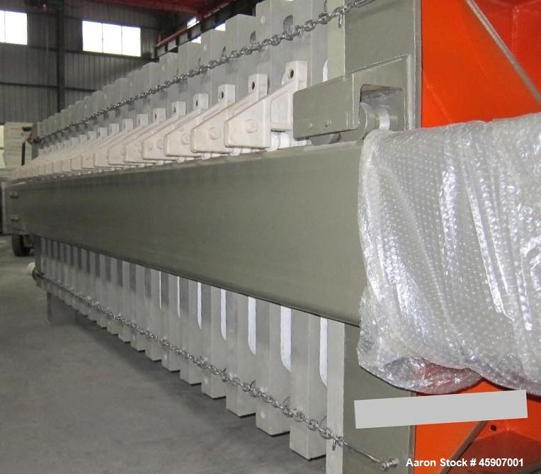 Unused - Hydraulic Filter Press. Automated open and impact mechanism.