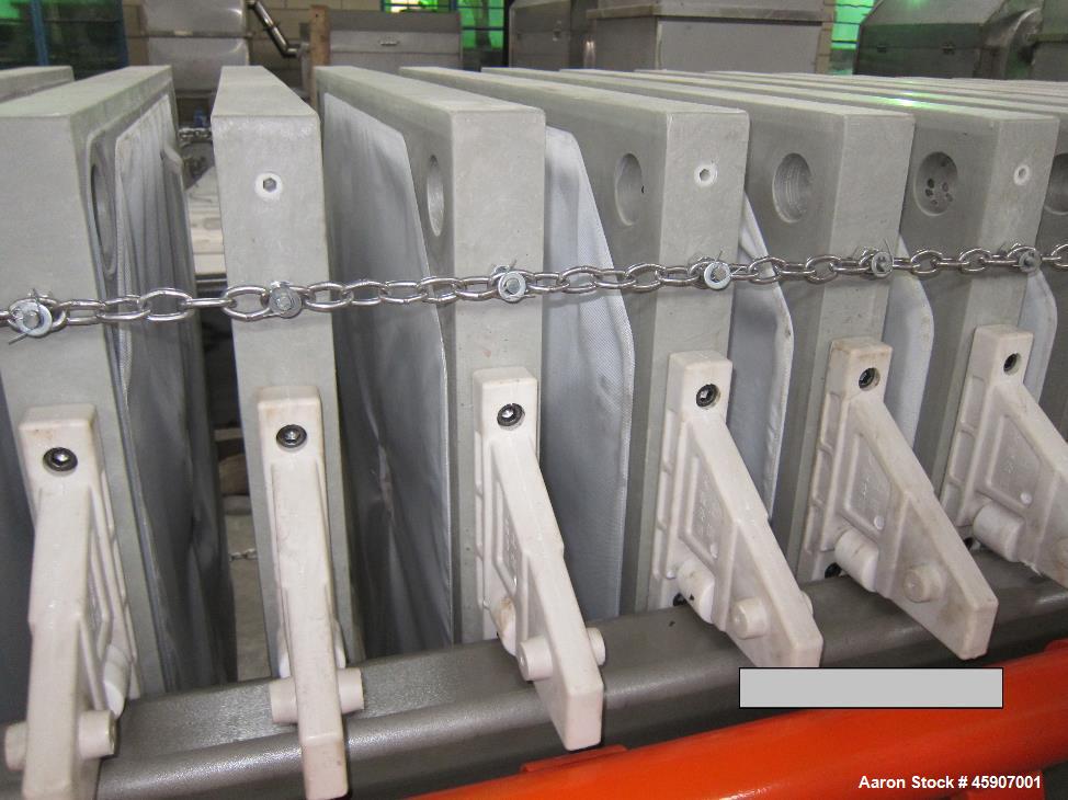 Unused - Hydraulic Filter Press. Automated open and impact mechanism.