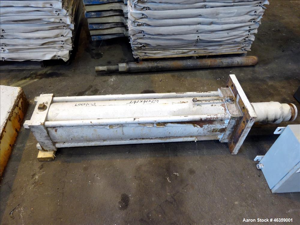 Used-Filter Press, Carbon steel frame with 43 polypropylene plates.