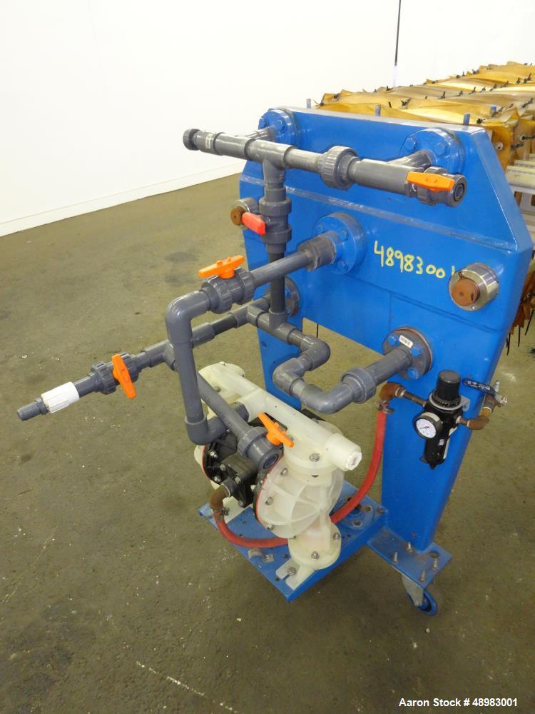 Used Micronics Filter Press, 3 cuft. Cake Capacity.
