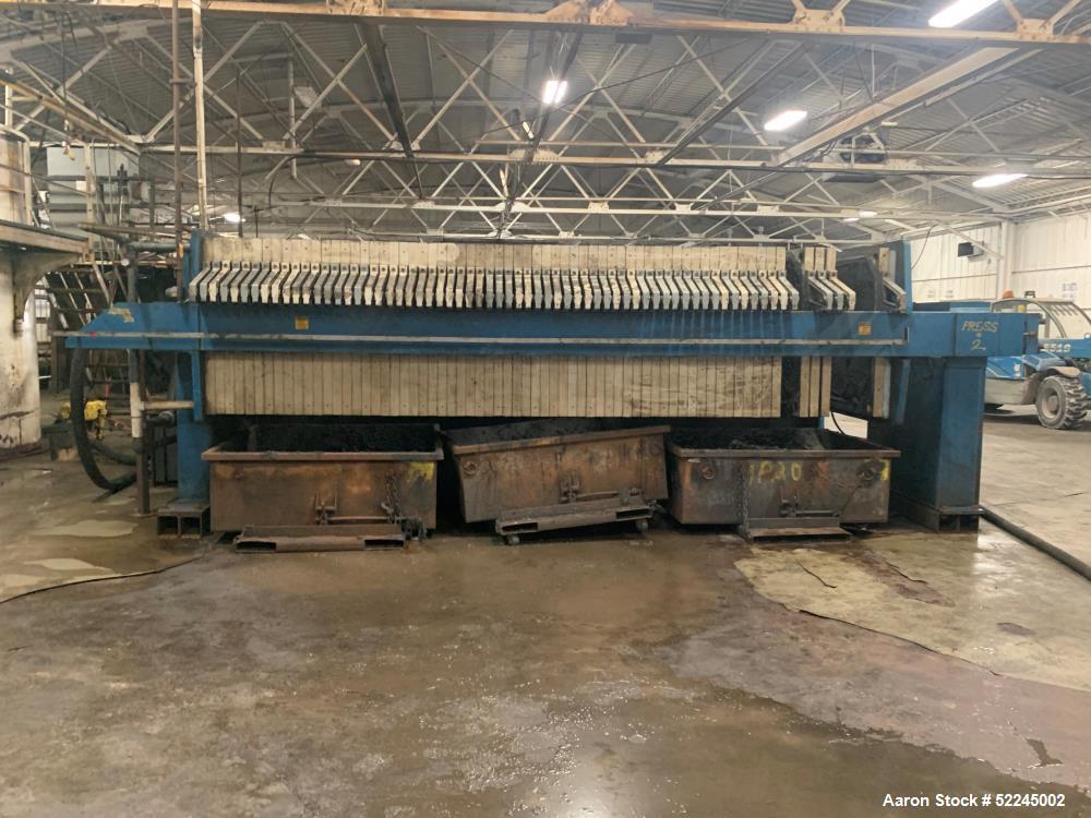 Used- Watermark 80 Cubic Foot Filter Press