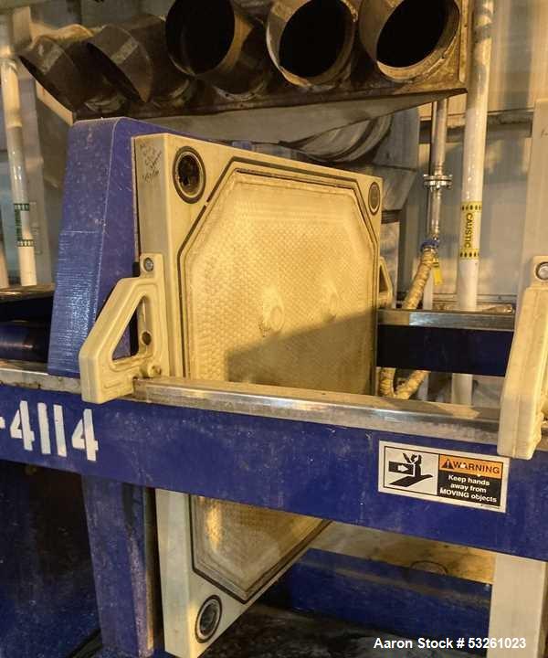 Used Siemens J-Press 800 MM CRG Poly Chamber Filter Press – 38 Plate Pressure Filtration System