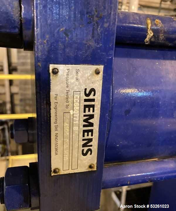 Used Siemens J-Press 800 MM CRG Poly Chamber Filter Press – 38 Plate Pressure Filtration System