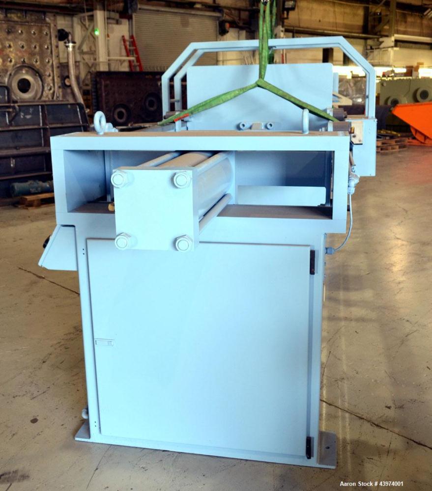 Used Beckart Environmental Hy-Pack Filter Press, Model 1000-40(60)A.  Carbon steel frame, (64) 39-1/4" x 39-1/4" x approximately 1/2" recess polypropylene plates, (1) head, (1) tail plate. Approximat...