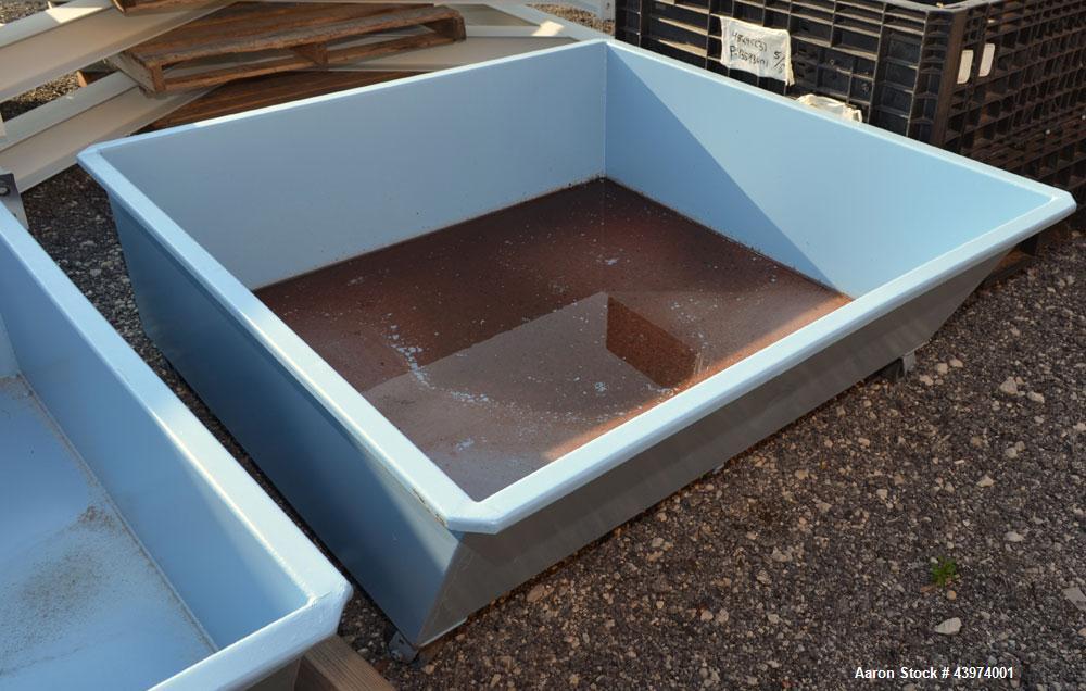 Used Beckart Environmental Hy-Pack Filter Press, Model 1000-40(60)A.  Carbon steel frame, (64) 39-1/4" x 39-1/4" x approximately 1/2" recess polypropylene plates, (1) head, (1) tail plate. Approximat...