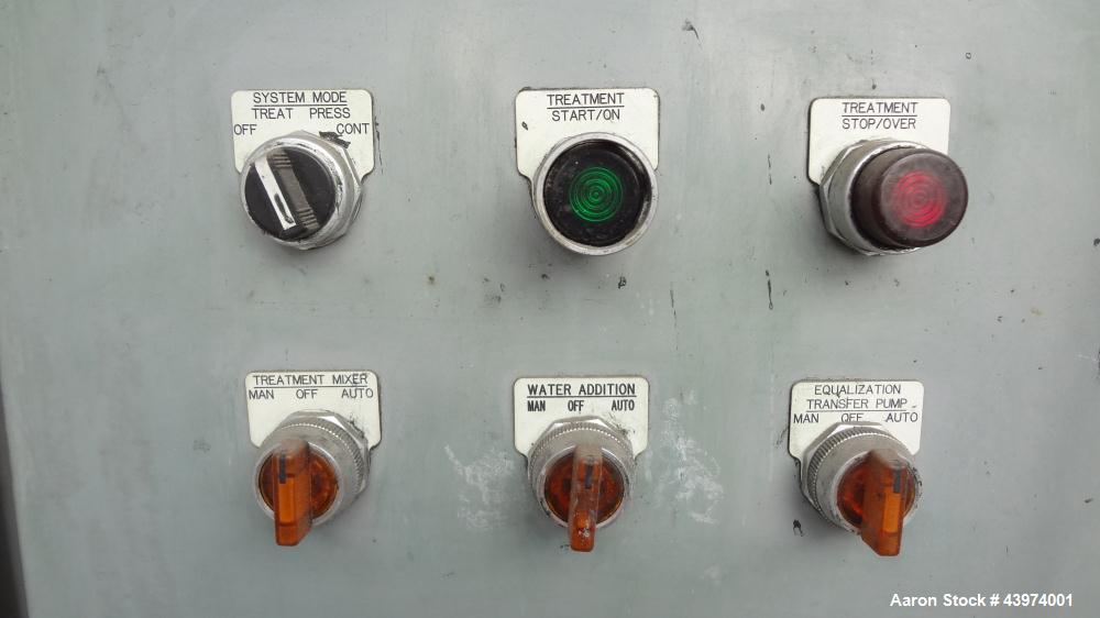 Used Beckart Environmental Hy-Pack Filter Press, Model 1000-40(60)A.  Carbon steel frame, (64) 39-1/4" x 39-1/4" x approximately 1/2" recess polypropylene plates, (1) head, (1) tail plate. Approximat...