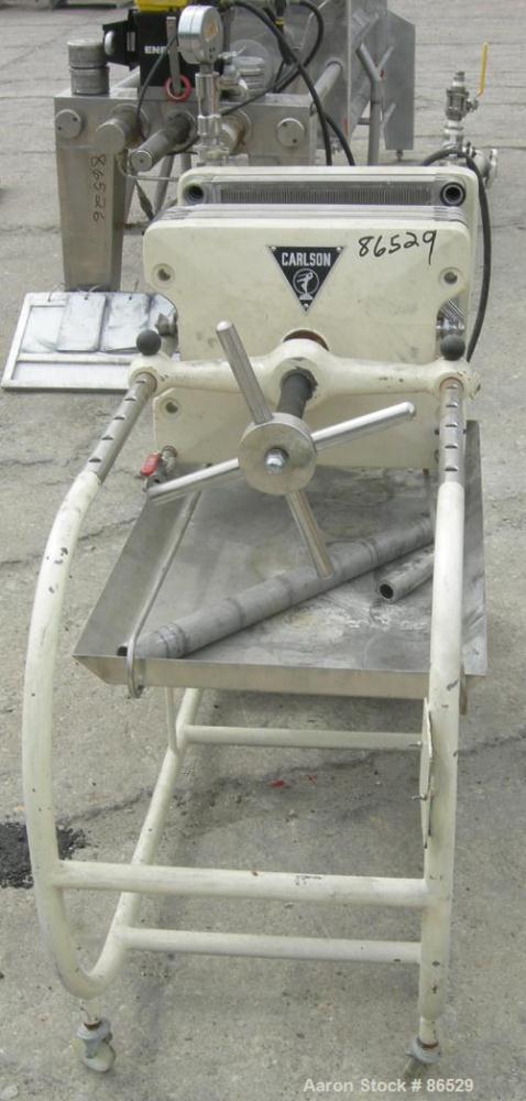 Used Stainless Steel Carlson Polishing Press