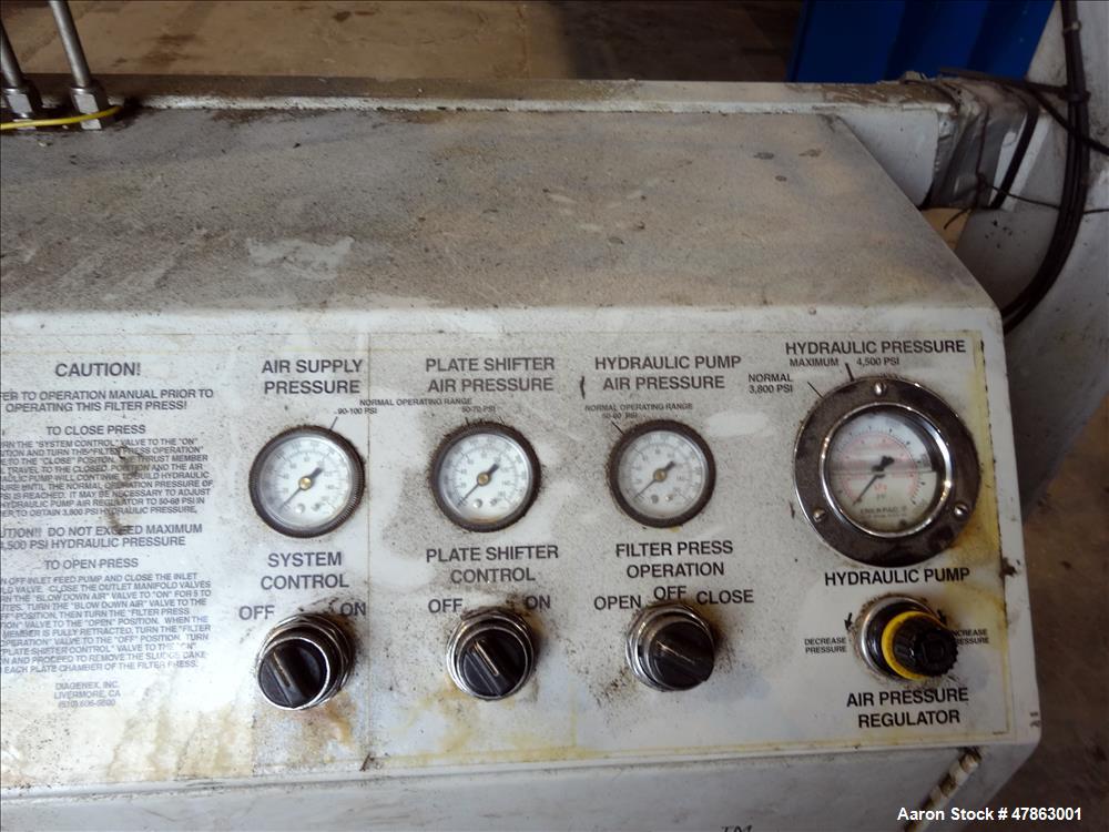 Used Diagenex Model DP 1000 35/50 Filter Press.