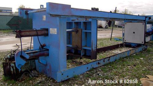 Used Durco Quadra Press Filter Press Frame Only. Requires 48" x 48" plates. 17'10" fully opened, 14'10" closed length. Center feed, 4 corner discharge. Upper side bars. Double ram closure. Unit inclu...