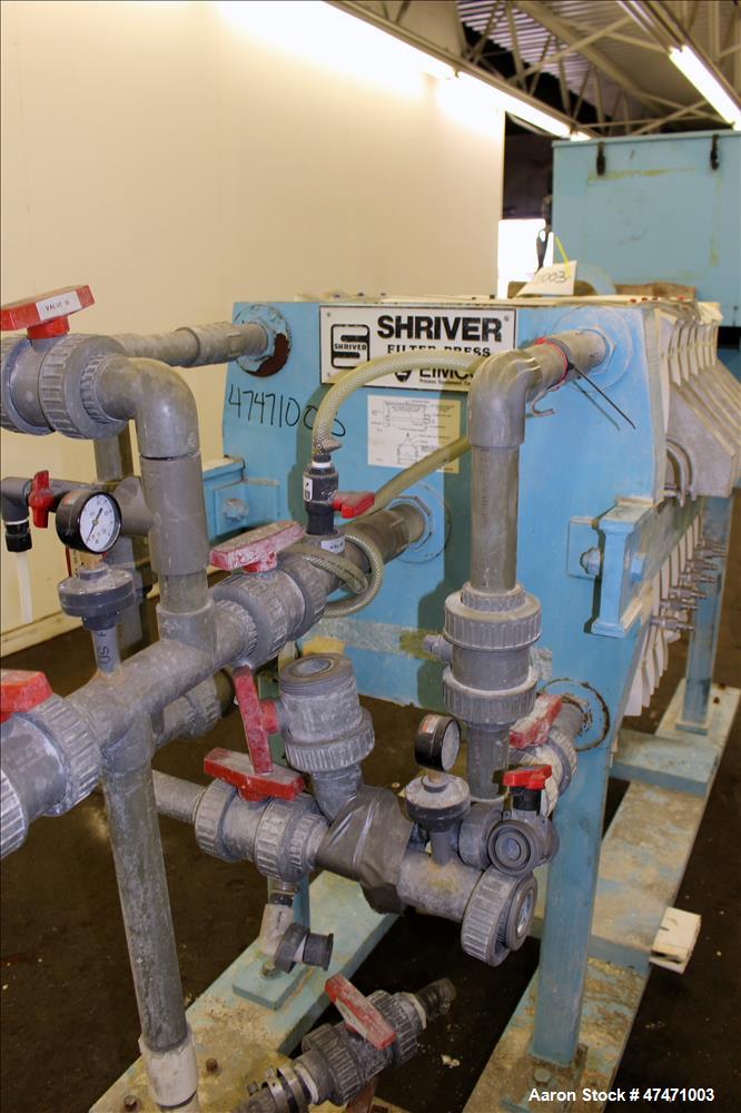 Used Emico Shriver Filter Press, Model M630FB-6PP-MEMH-DB-100-40MM.