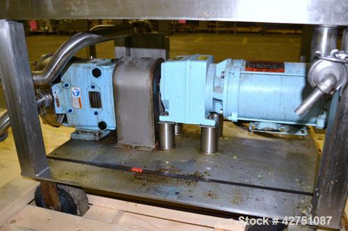 Used Ertel Vapor-Master Enclosed Plate & Frame Filter Press, Model EUS-6, 16” x 16”, 316 Stainless Steel. (5) Plates, (4) Frames, 3/8” thick. (1) head, (1) tail. Manual ratchet closure. Approximate (...