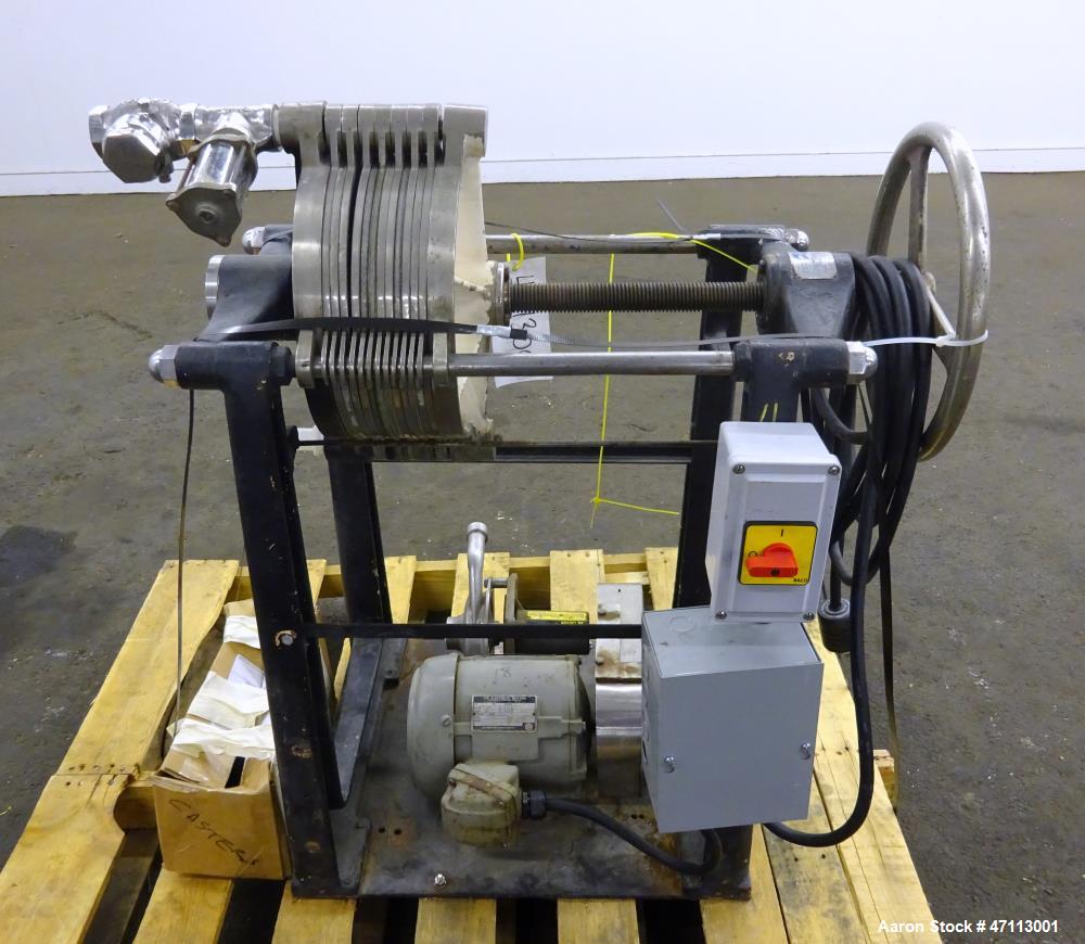 Used Ertel Plate & Frame Filter Press, Model EW-1140.