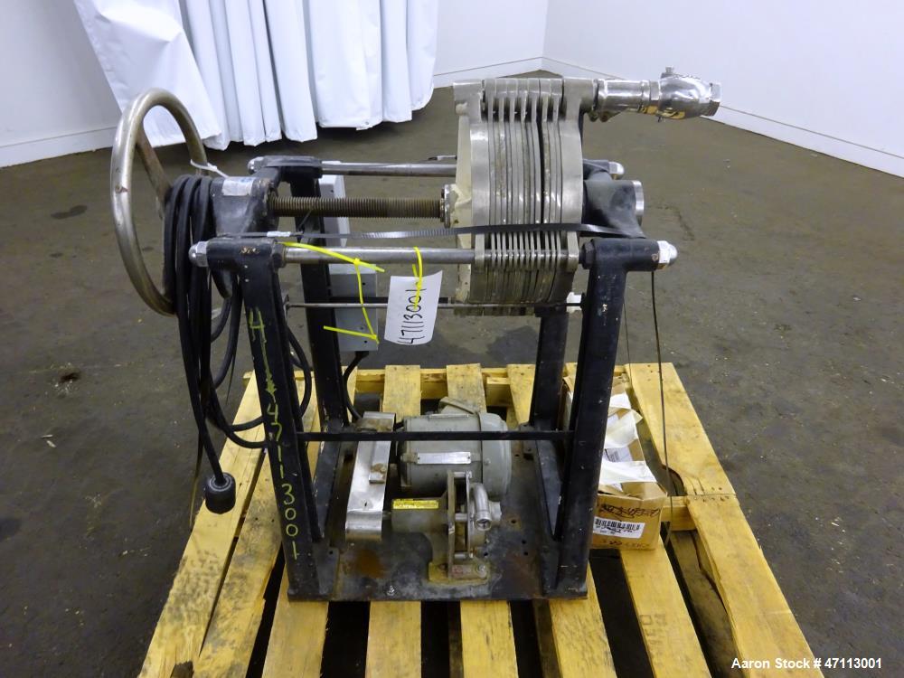 Used Ertel Plate & Frame Filter Press, Model EW-1140.