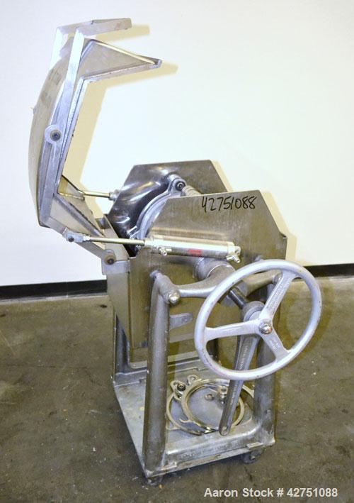 Used Ertel Plate & Frame Filter Press, Model EW, 12'’ Diameter, 316 Stainless Steel. (6) Plates, (5) Frames, 3/8" thick. (1) Head, (1) tail. Manual closure. Approximate (0.078) cubic feet cake capaci...