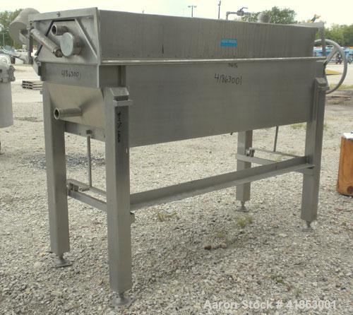 Used Ertel/Alsop Vapor-Master Plate And Frame Filter Press, Model L-38, 316 Stainless Steel. 24" x 24" plates and frames, (14) plates, 1/2" thick and (13) frames, 2" thick. Approximate 86.4 square fe...